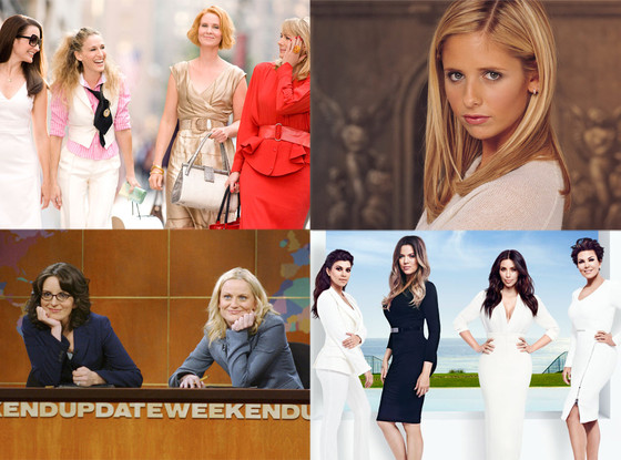 Sex and the City, Buffythe Vampire Slayer, Keeping up with the Kardashians, SNL Sex and the City, Buffythe Vampire Slayer, Keeping up with the Kardashians, SNL
